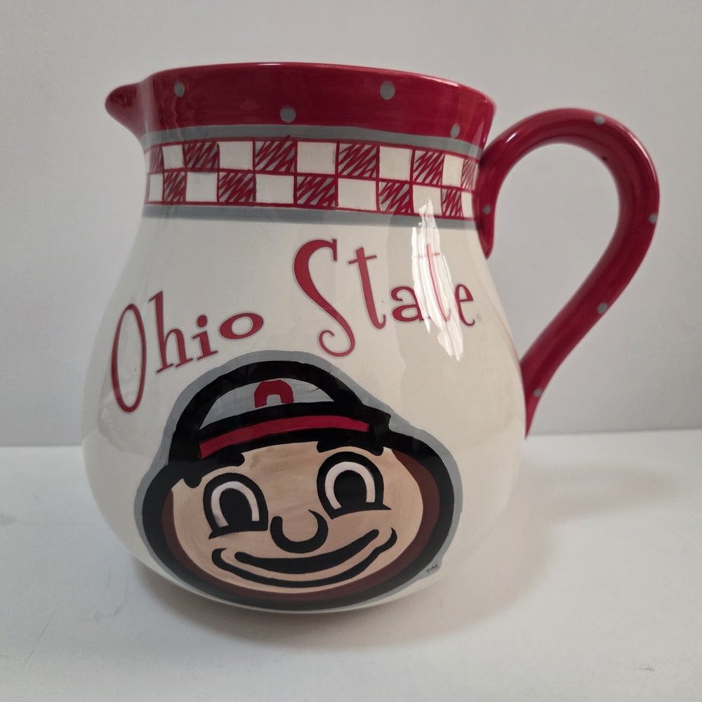 The Memory Company Ohio State Buckeyes Ceramic Pitcher Jug